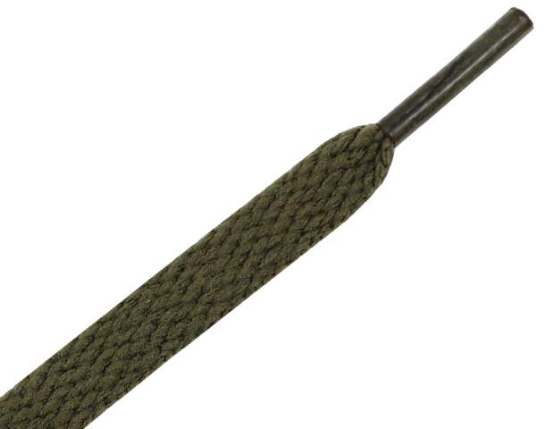
  
flat athletic shoe laces army green

